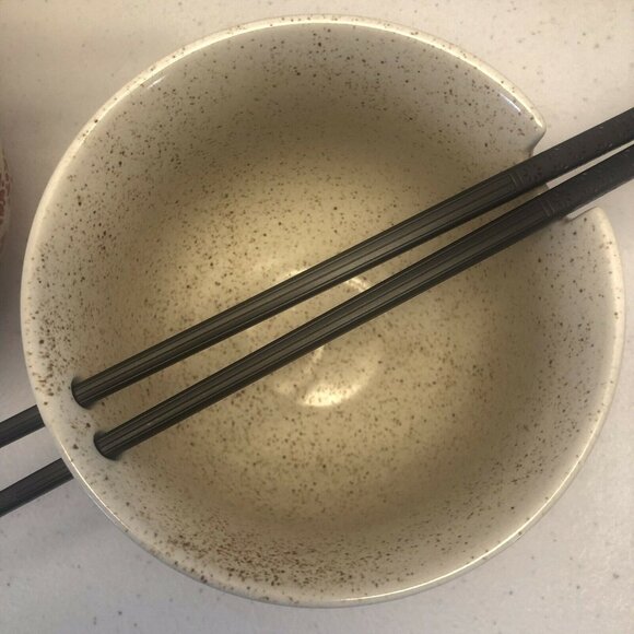 Mira Designs by FMC Ramen Udon noodle bowl set With Fiberglass Chopsticks - Picture 4 of 9